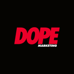 DOPE Marketing Logo - Square Black BG