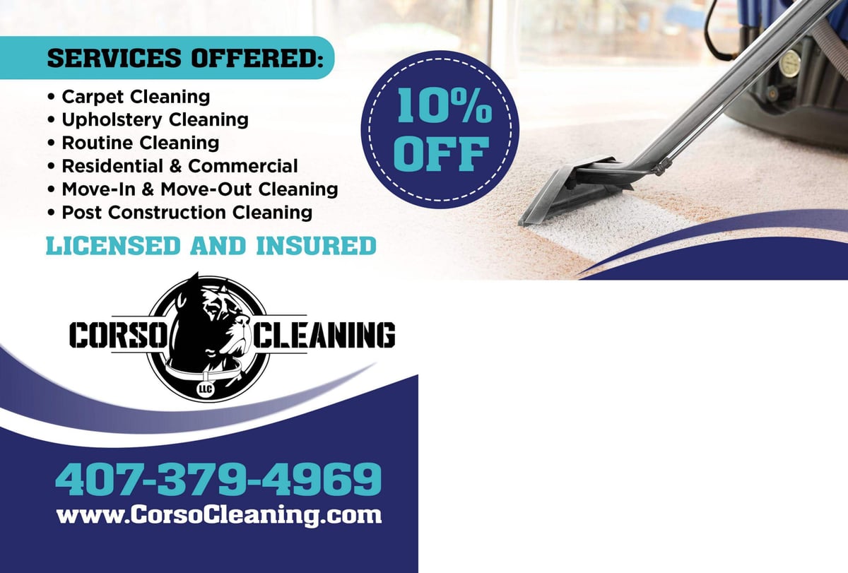 Corso Cleaning Back - Carpet Cleaning
