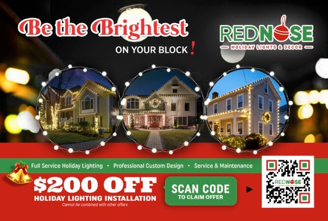 RedNose Holiday Lighting Front - Holiday Lighting