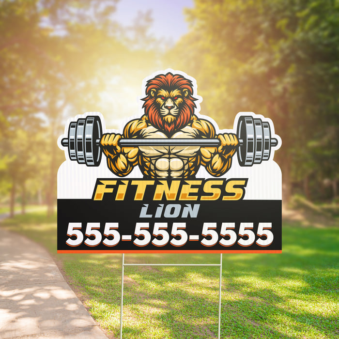 Die-Cut Yard Signs image