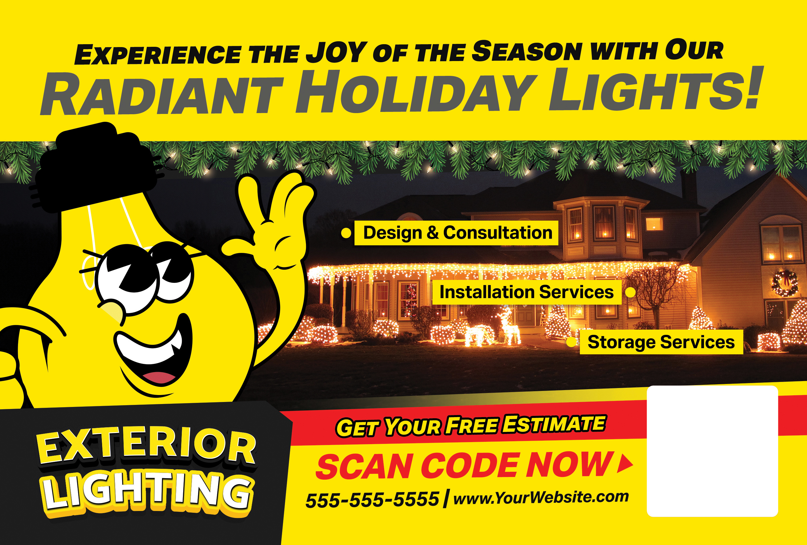 Copy of Copy of PC Template 5 - LIGHTS (HOLIDAYS) - Front - 3