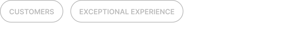 Customers + Exceptional Experience SML Dark