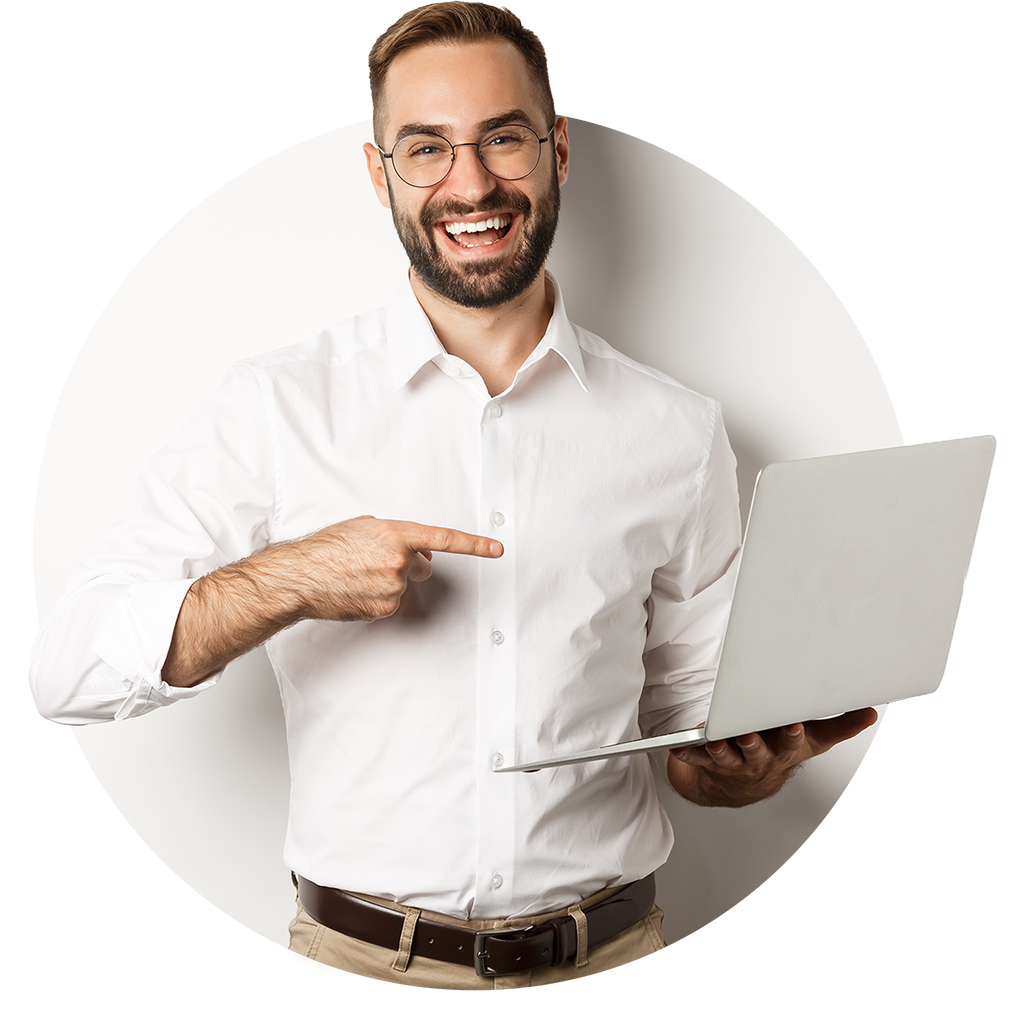 Man in Laptop Man in Laptop